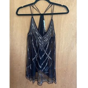 Kimchi Blue Embellished Mesh Top